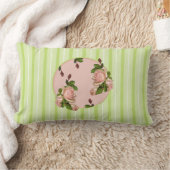 コテージバラ装飾用クッション ランバークッション (ブランケット)