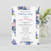 コテージバラ誕生日パーティー 招待状 (スタンド正面)