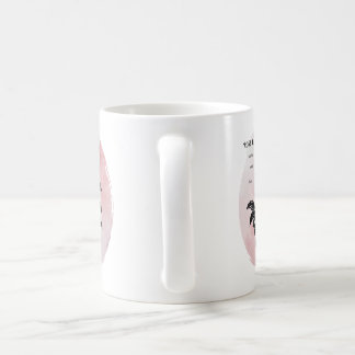 コテージバラ魔法オンピンク コーヒーマグカップ