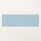 コテージパーソナライズされたピンクローズオンブルーバックグラウンド ヨガマット (裏面(横))