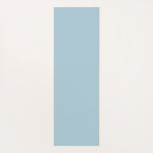 コテージパーソナライズされたピンクローズオンブルーバックグラウンド ヨガマット (裏面)