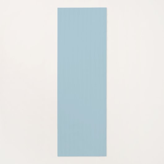 コテージパーソナライズされたピンクローズオンブルーバックグラウンド ヨガマット (裏面)