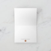 コテージパーソナライズされたーレテラコッタワイルドフラワー サンキューカード (内部)