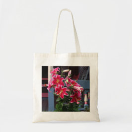 コテージビクトリアンピンクリリー – マーサズヴィネヤード トートバッグ