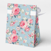 コテージピンクローゼオンブルーバックグラウンド フェイバーボックス (裏面サイド)