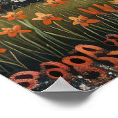 コテージフォークアートオイル絵画ポスター ポスター (角)