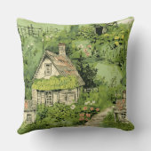 コテージフランスのグリーンオアシス クッション (裏面)