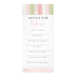 コテージフローラベビーシャワーアドバイスゲームラックカード ラックカード