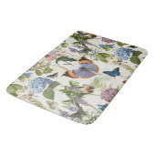 コテージフローラボタニカルブルーアジランゲアバタフライ バスマット (アングル)