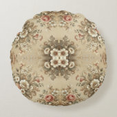 コテージフローラ伝統 ラウンドクッション (正面)