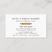 コテージフードホームベーカリーパンロゴ 名刺 (裏面)