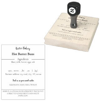 コテージフードラベルゴム印 ラバースタンプ