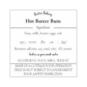 コテージフードラベルゴム印 ラバースタンプ (インプリント)