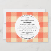 コテージフードラベルテンプレートとありがとう 招待状 (正面)