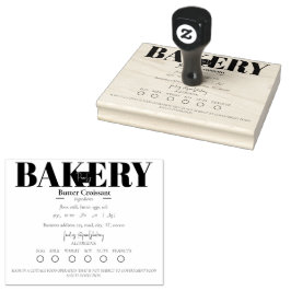 コテージフードローゴム印 ラバースタンプ