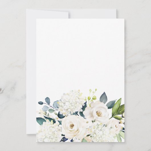 コテージホワイトフローラ60th誕生日パーティー 招待状 (裏面)