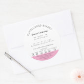 コテージモダンフードロースティッカー ラウンドシール (封筒)