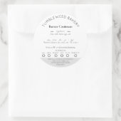 コテージモダンフードロースティッカー ラウンドシール (バッグ)