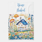 コテージモノグラムのコアホームウィズマッシュルーム | キッチンタオル (縦)