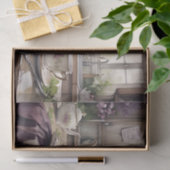 コテージラベンダーキッチンドリームズデクページプリント 薄葉紙 (ギフト)