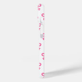 コテージリボンモノグラムパターンハートボウタイ Case-Mate iPhoneケース (裏面 / 左)