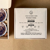 コテージローフードラベルスクエア ラバースタンプ