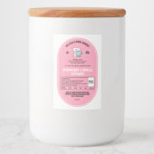 コテージローホームベーカリーラベルフェミニン赤面ピンク フードラベル (正面)