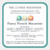 コテージローホームベーカリー成分アレルゲン スクエアシール (正面)