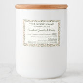 コテージローホームメイド食品成分アレルゲン フードラベル (正面)