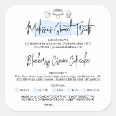 コテージローホームライトブルーベーカリーフードライセンス スクエアシール (正面)