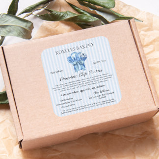 コテージローラベルホームベーカリーパティシシェフハット スクエアシール