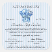 コテージローラベルホームベーカリーパティシシェフハット スクエアシール (正面)