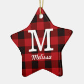 コテージ初期のレッドバッファロープライド腰帯ジャッキ セラミックオーナメント (左)