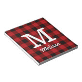 コテージ初期のレッドバッファロープライド腰帯ジャッキ ノートパッド (アングル)