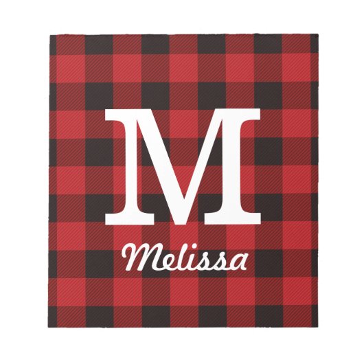 コテージ初期のレッドバッファロープライド腰帯ジャッキ ノートパッド (正面)