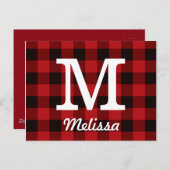 コテージ初期のレッドバッファロープライド腰帯ジャッキ ポストカード (正面/裏面)