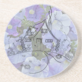 コテージ刺しゅう&ペチュニアス コースター