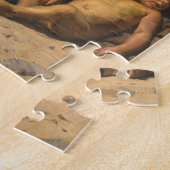 コテージ外のジプシーの女性2人、P.S. Kroyer ジグソーパズル (側面)