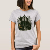 コテージ幽霊のよく出るTシャツゴシックコテージコアハウス Tシャツ (正面)