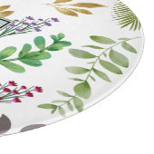 コテージ植物性イニシャル切断板 カッティングボード (角)