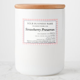 コテージ業界の更新が必要な文字赤チェック フードラベル