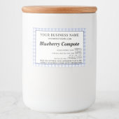 コテージ法の更新された成分とアレルゲン フードラベル (正面)