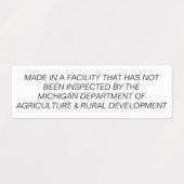 コテージ法ラベル ラベル (デザイン1)