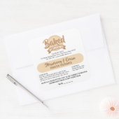 コテージ法対応 現代風ケーキ ベーカリー 素材 ステッカー (封筒)