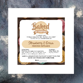 コテージ法対応 現代風ケーキ ベーカリー 素材 ステッカー