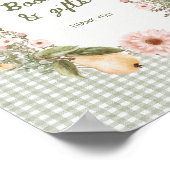 コテージ洋ナシ赤ちゃんシャワーブックとギフト ポスター (角)