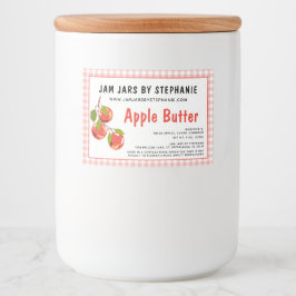 コテージ産業要求文字赤りんご用小皿 フードラベル