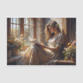 コテージ窓空想ロマンチック読のデコパージュ 薄葉紙 (正面)