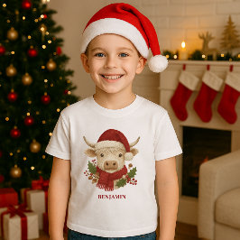 コテージ素朴コーレハイランドカウサンタハット トライブレンドTシャツ