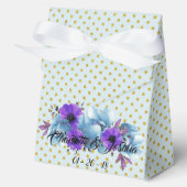 コテージ素朴バラ結婚ズスイートゲストパーティー フェイバーボックス (正面)